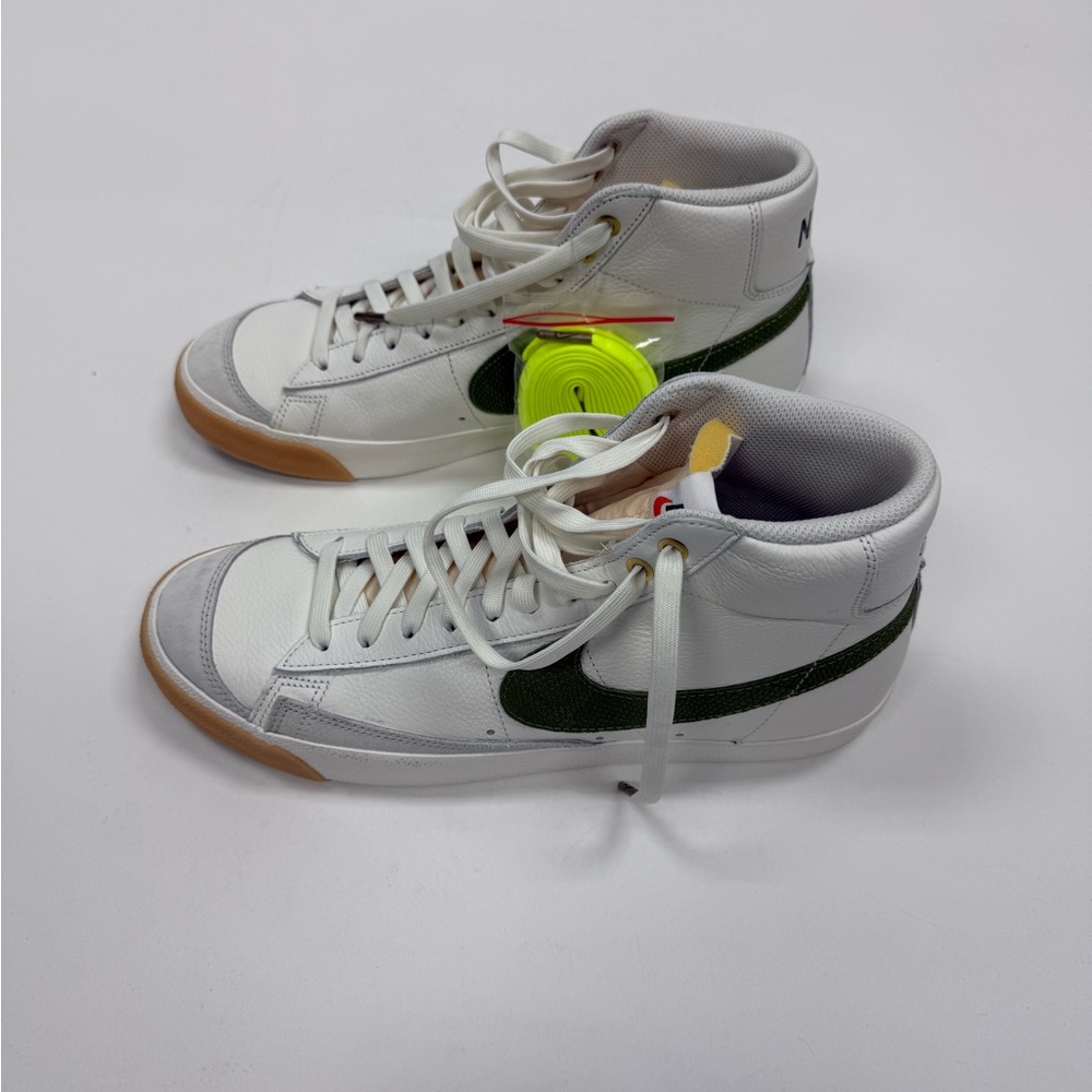 Nike White and Olive High-Tops